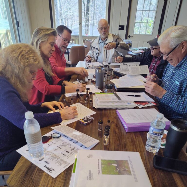 A group of residents in the Bent Tree community complete Georgia Adopt-a-stream certification