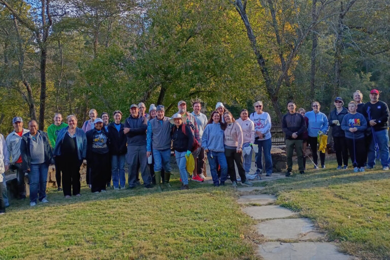 A group of volunteers for the Little River clean up October 17 2026.