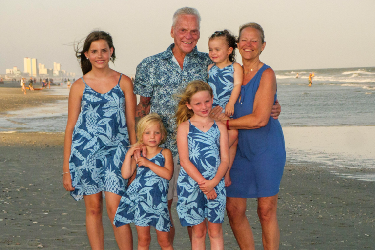 A photo of Mary Sorensen with her family