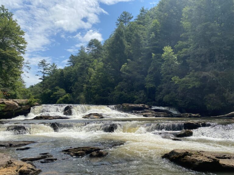 A photo of Etowah Falls (courtest of u/ibid404 on Reddit)